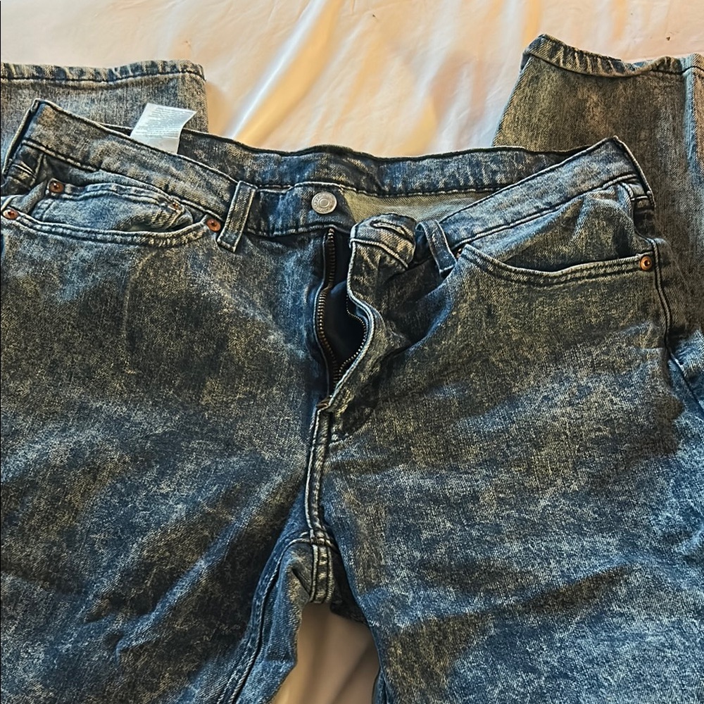 Men's Blue Bootcut Jeans